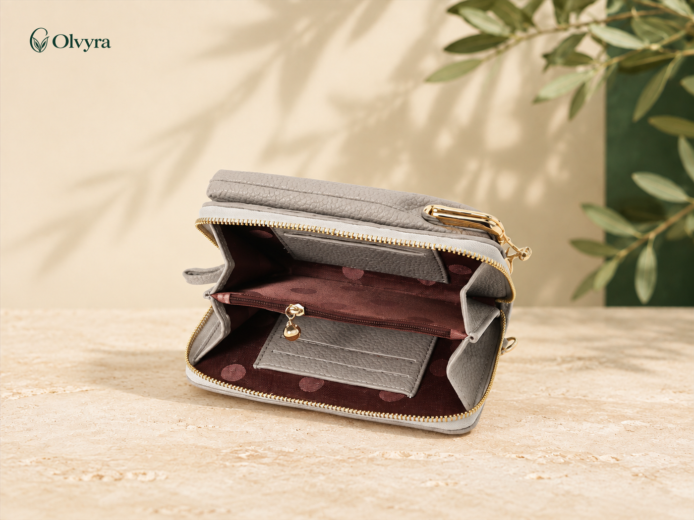Textured crossbody bag