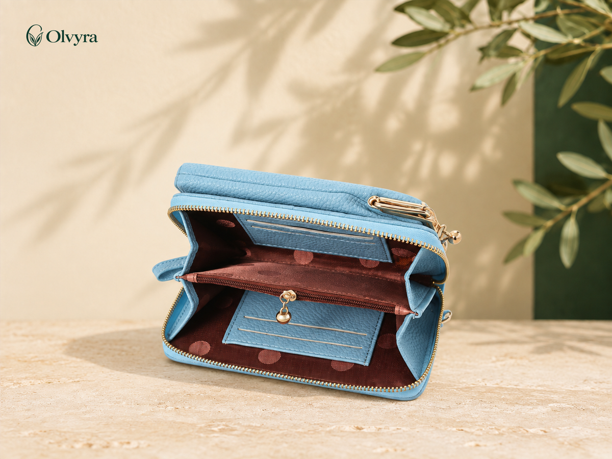 Textured crossbody bag