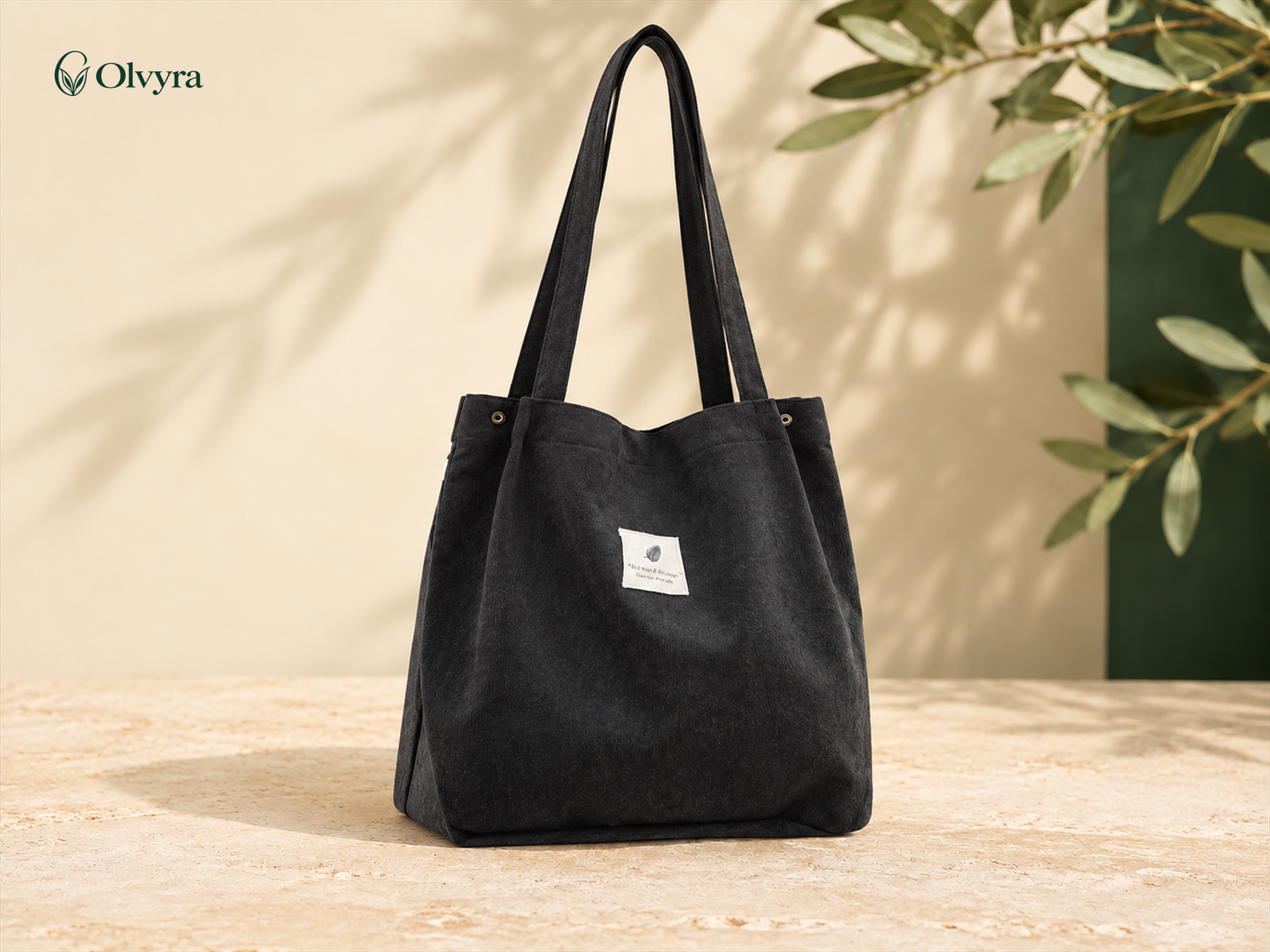 Reusable canvas shopper bag