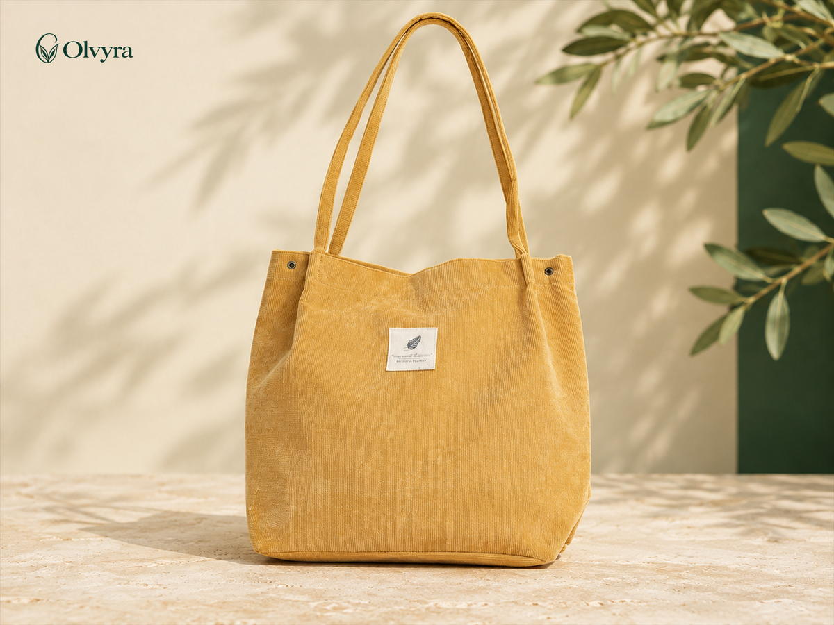 Reusable canvas shopper bag