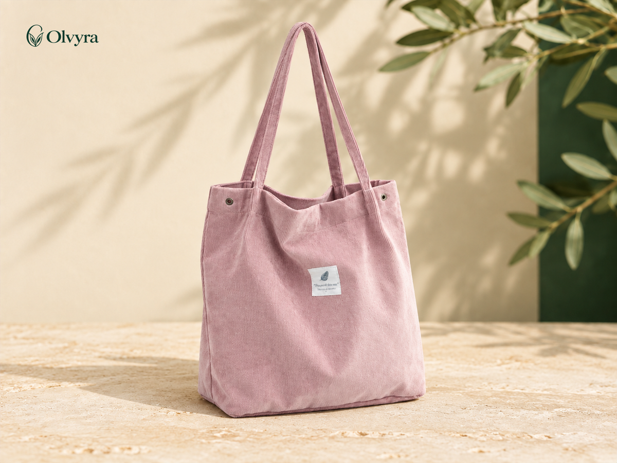 Reusable canvas shopper bag