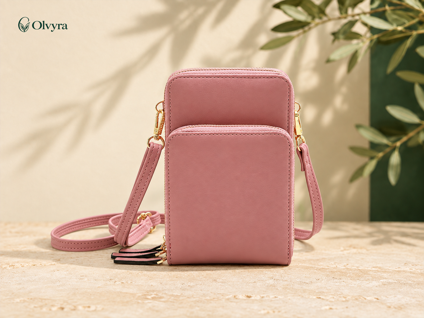 Crossbody phone and wallet pouch