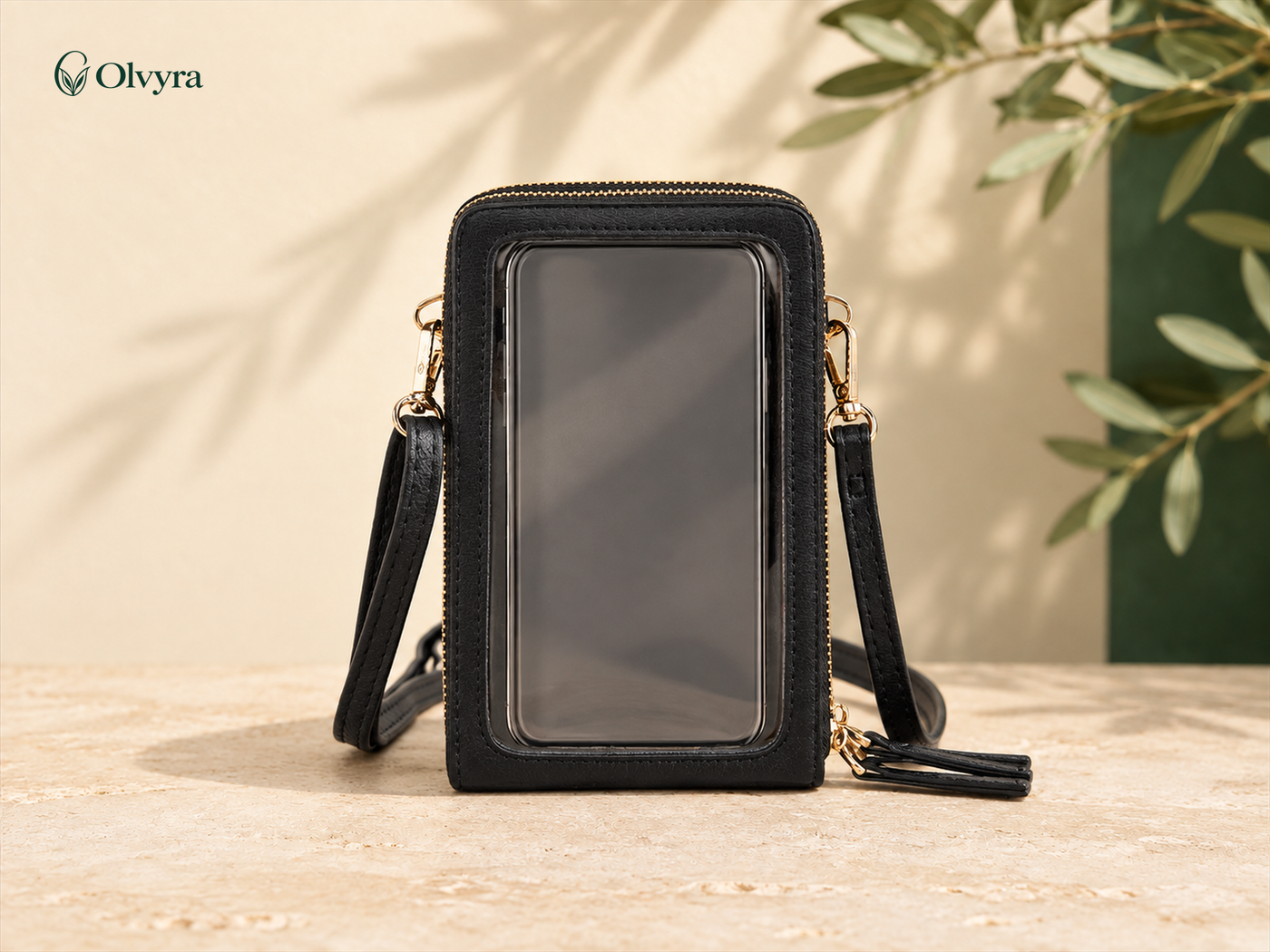 Crossbody phone and wallet pouch