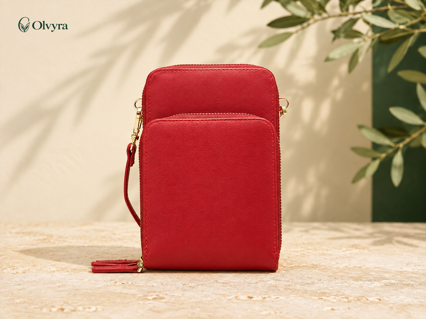 Crossbody phone and wallet pouch