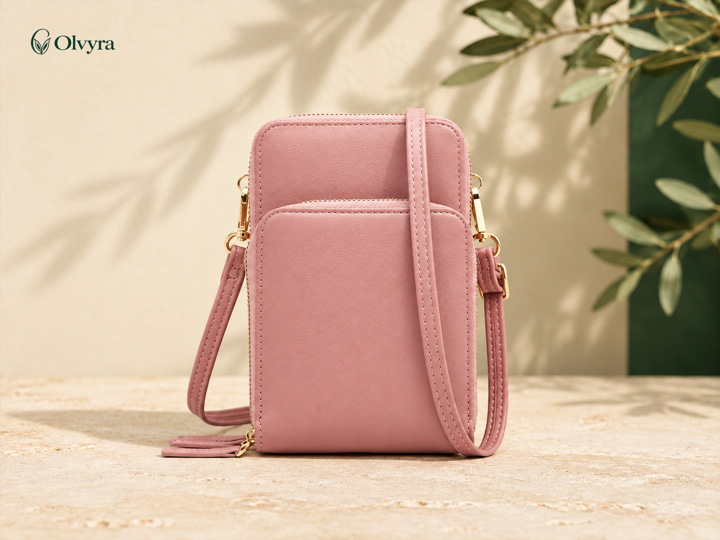 Crossbody phone and wallet pouch
