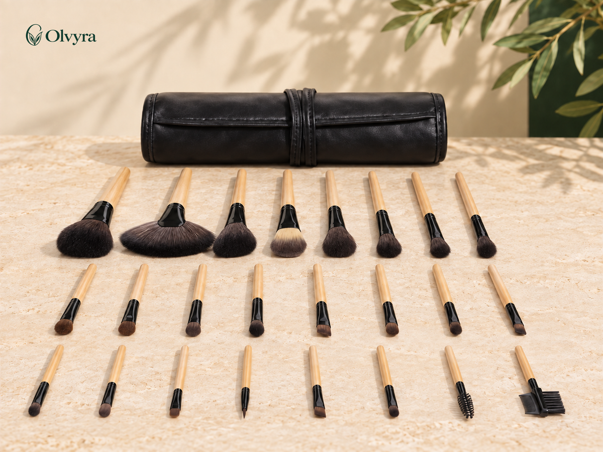 24-piece makeup brush set