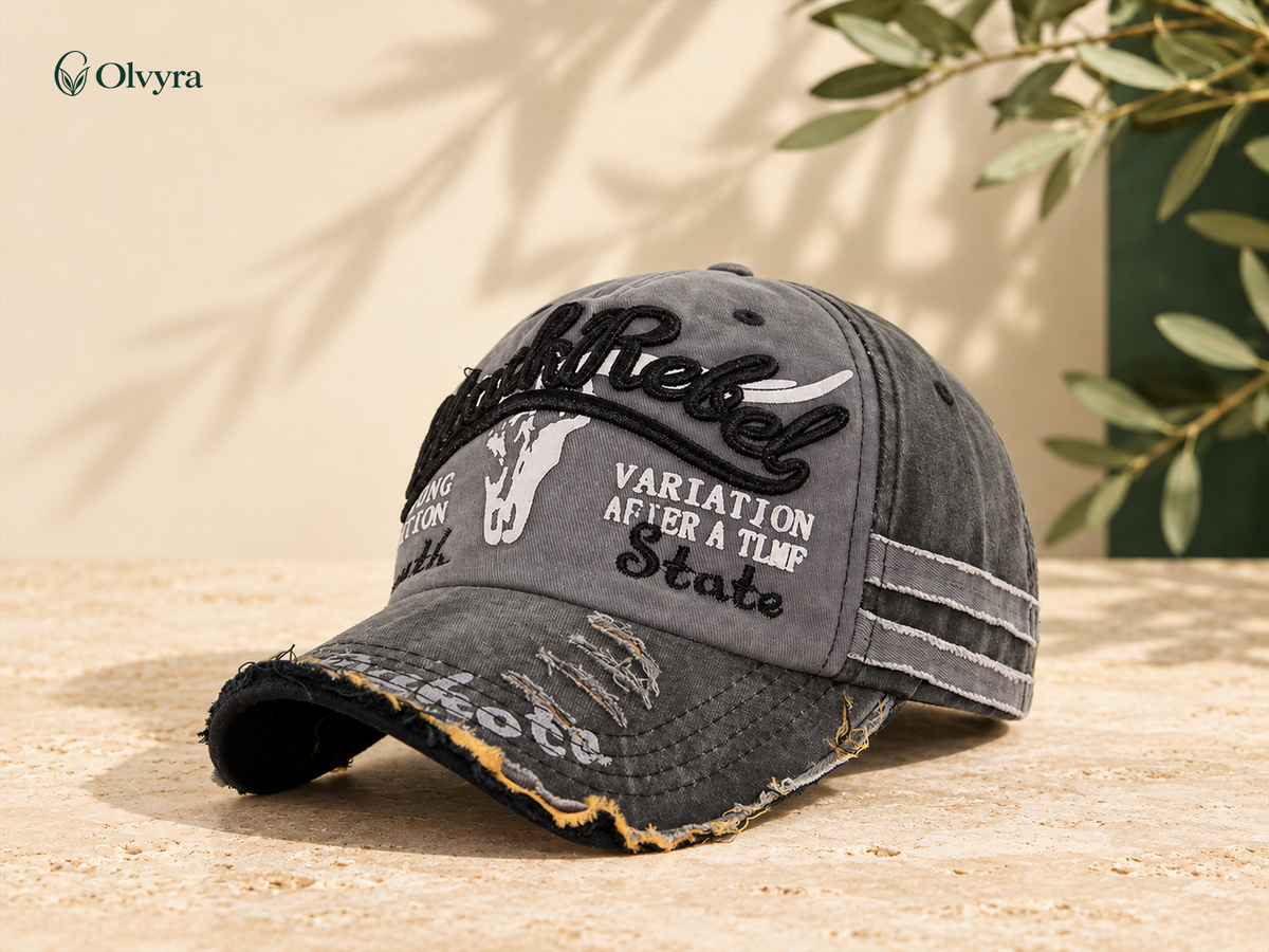 Washed-look baseball cap