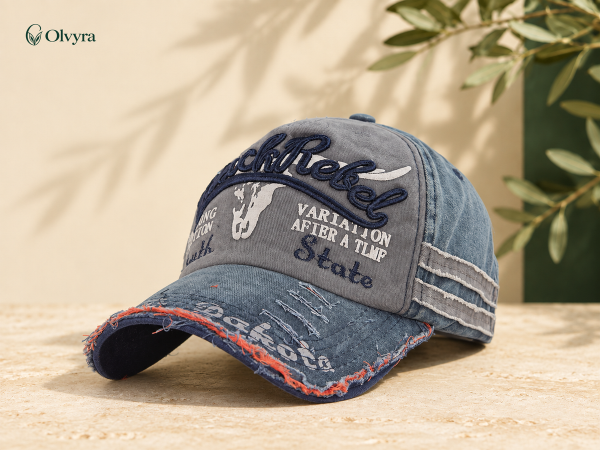 Washed-look baseball cap