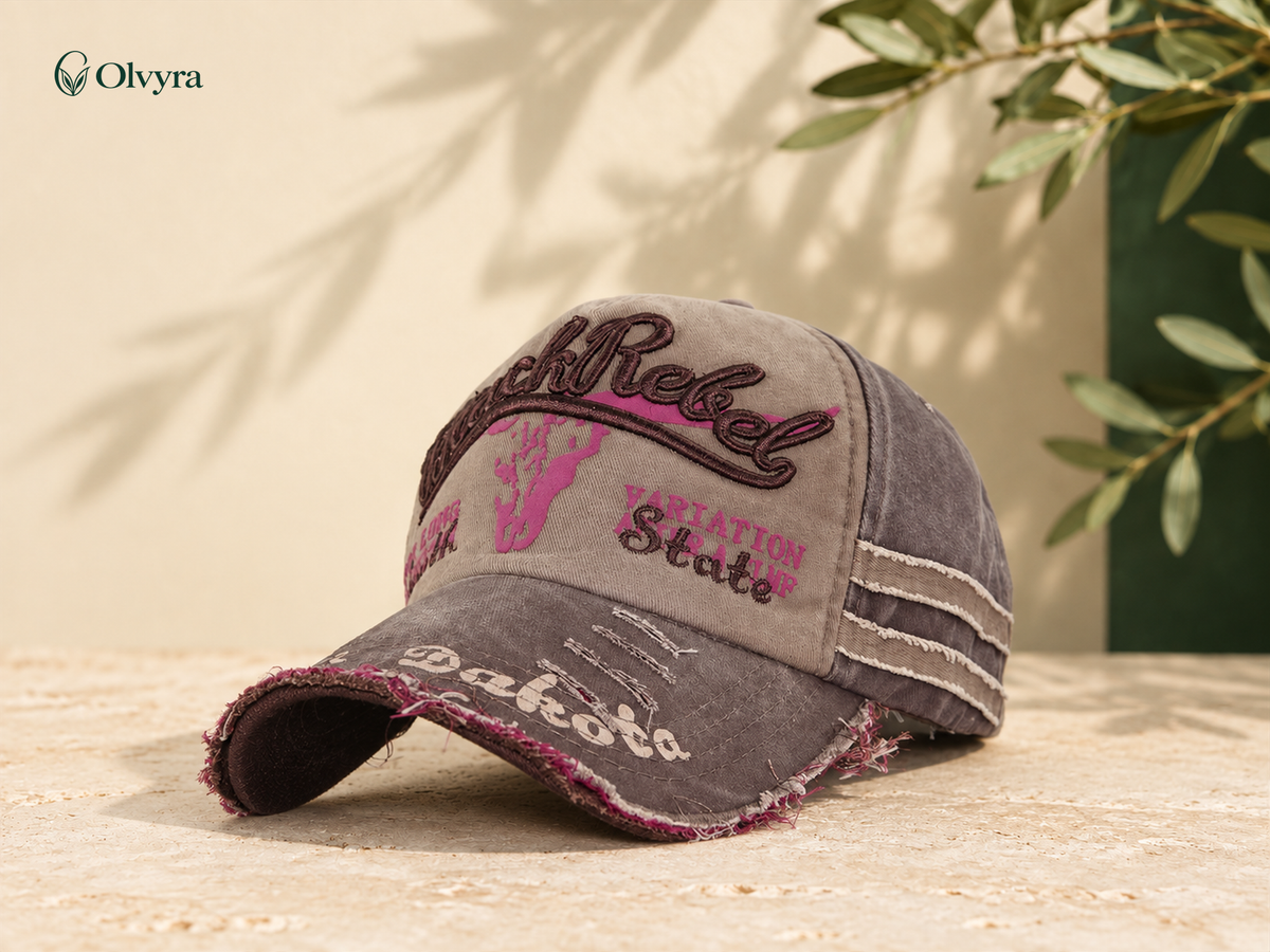 Washed-look baseball cap