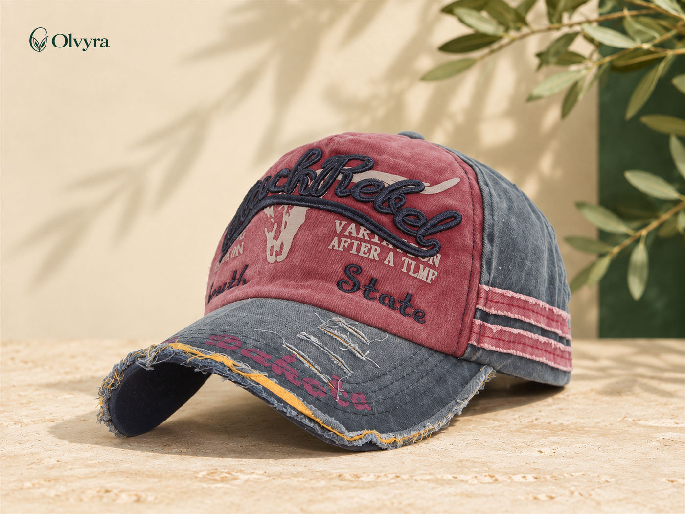 Washed-look baseball cap