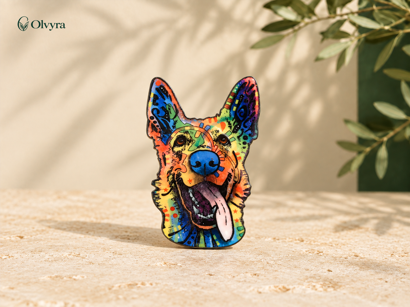 Broche animalière émaillée
