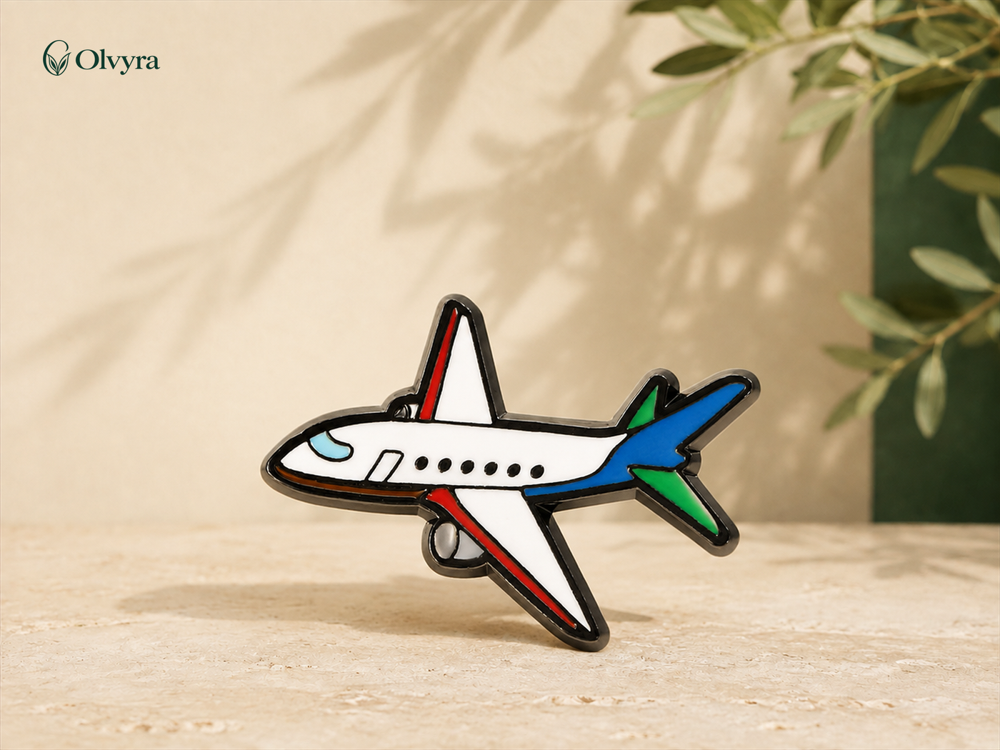 Music and travel novelty brooches