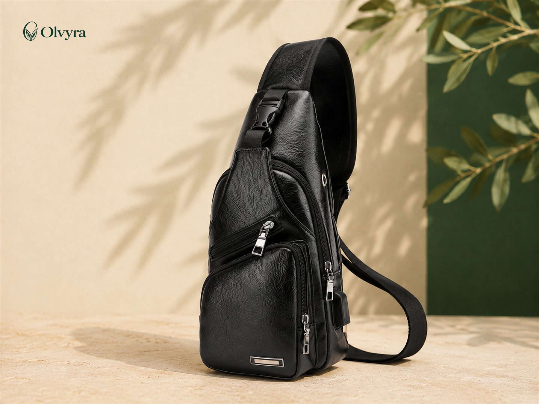 Compact waterproof shoulder bag