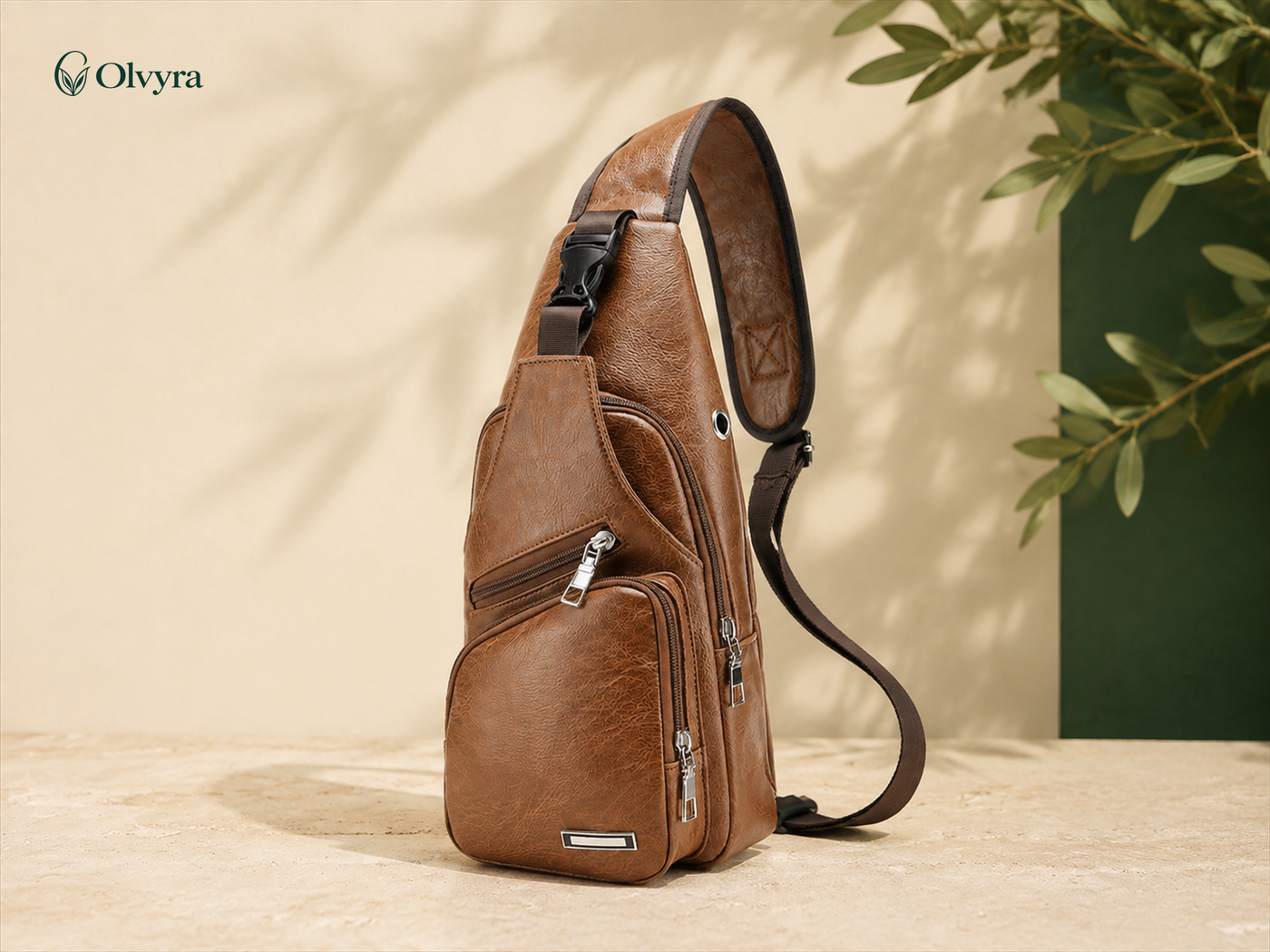 Compact waterproof shoulder bag