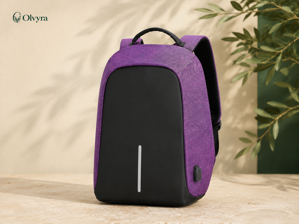 Anti-theft laptop backpack