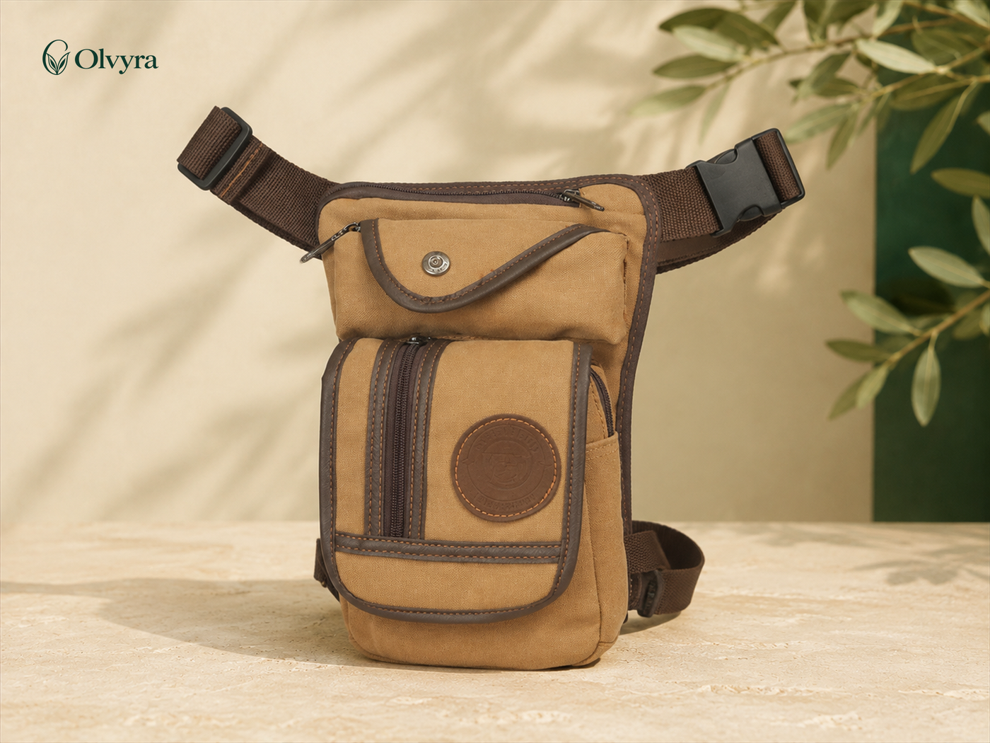 Durable canvas waist bag
