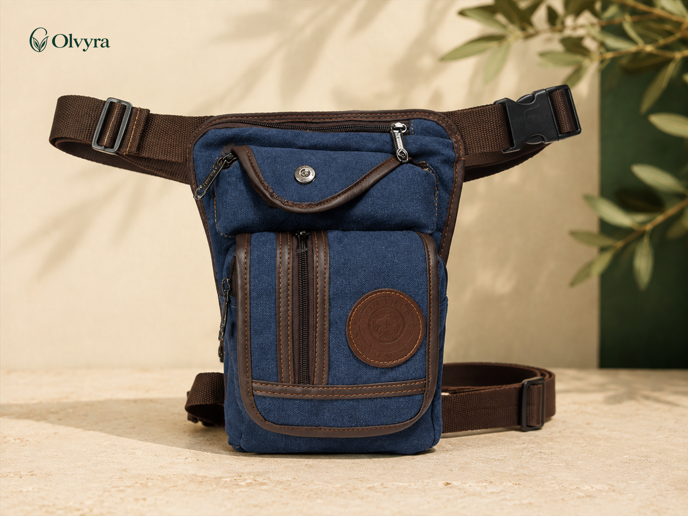 Durable canvas waist bag