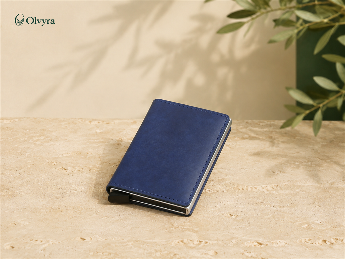 Ultra-slim metal card case