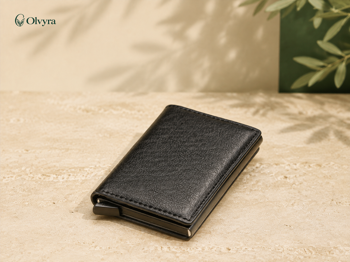 Ultra-slim metal card case