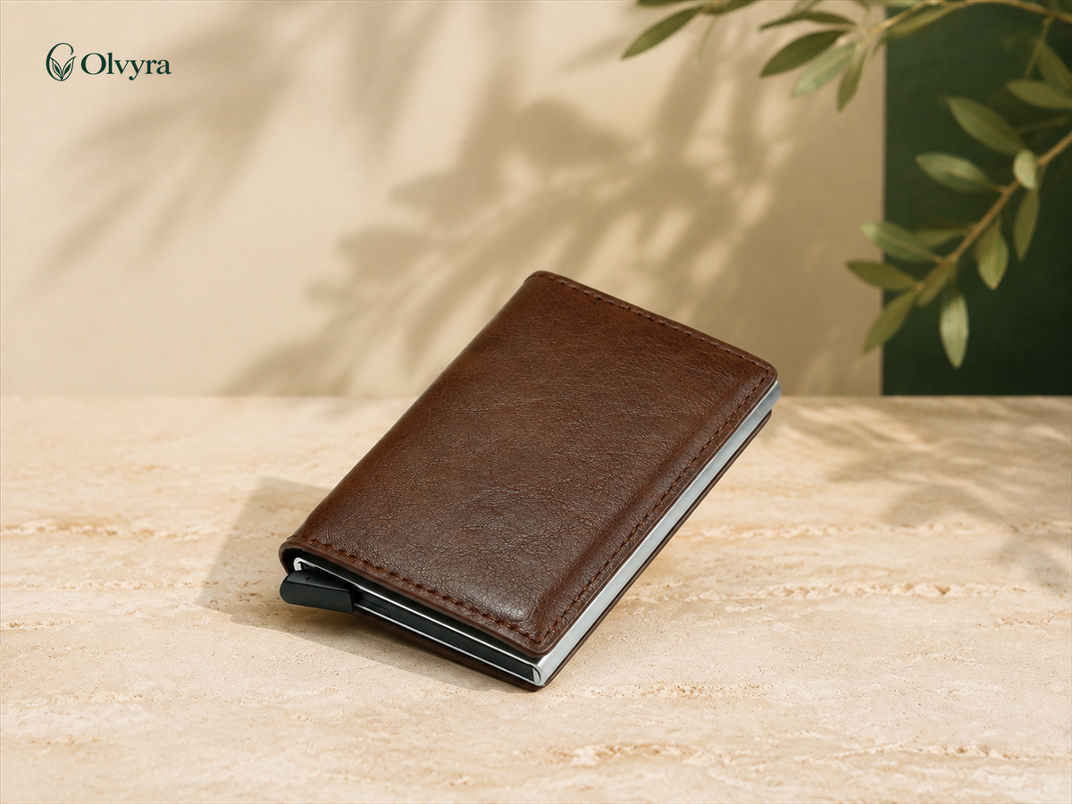 Ultra-slim metal card case