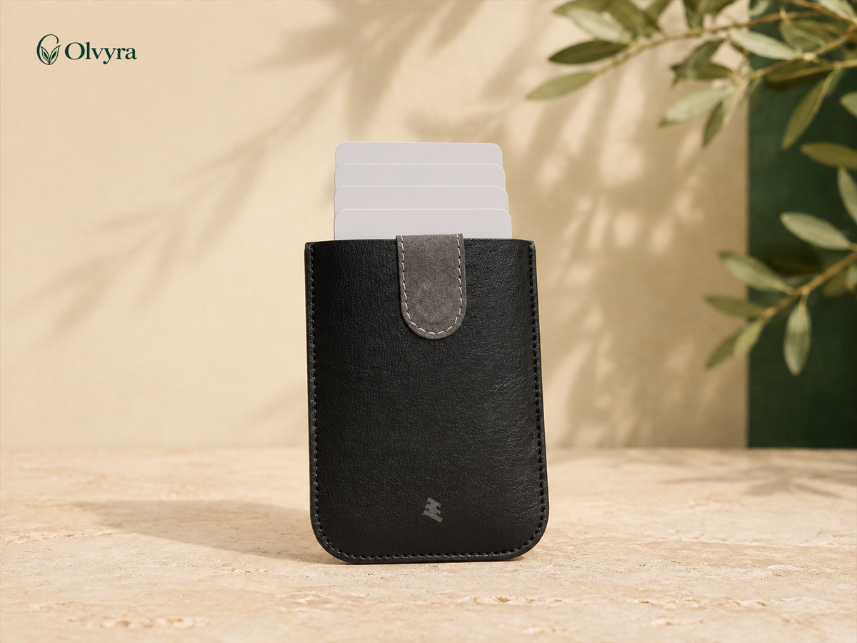 Gradient pull-tab card holder