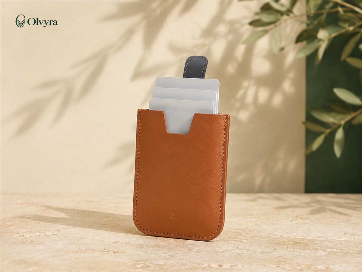 Gradient pull-tab card holder