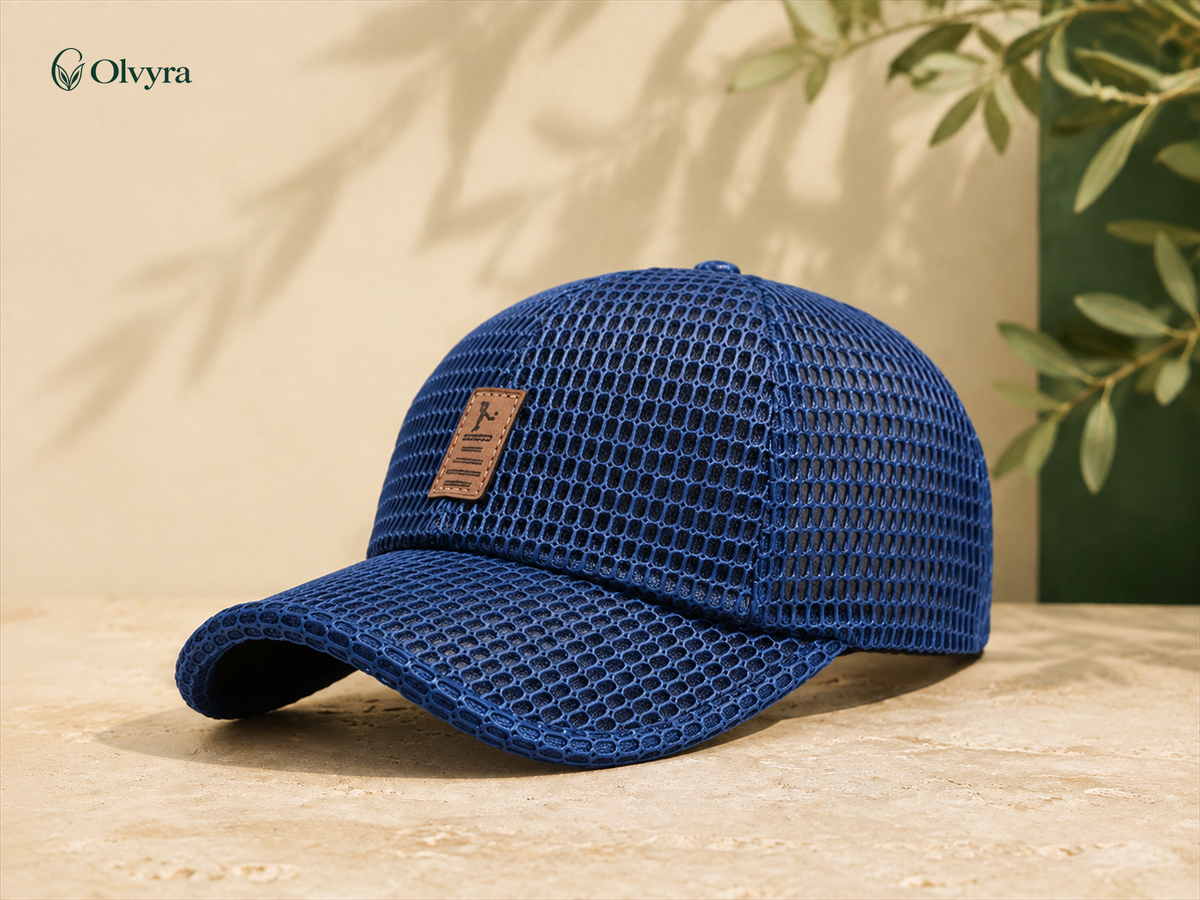 Breathable mesh baseball cap