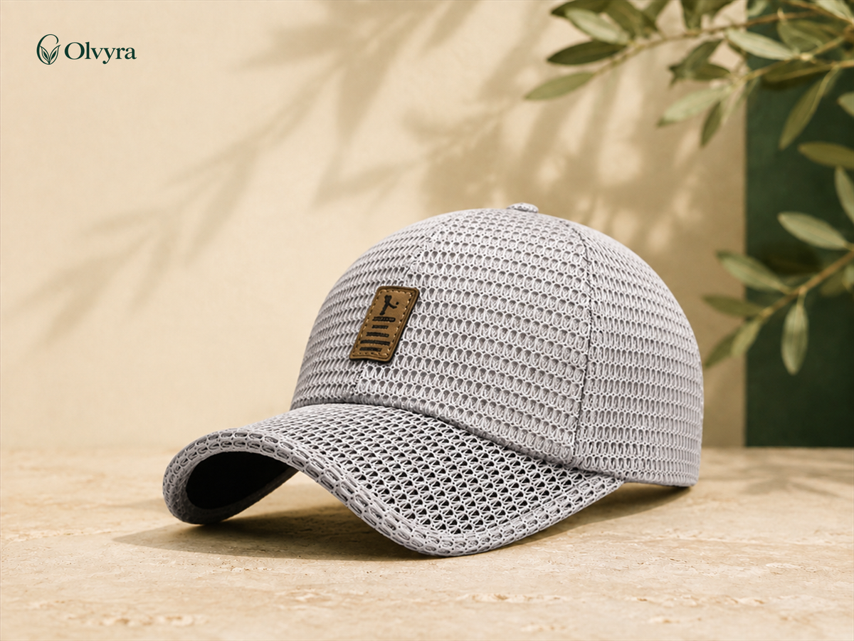 Breathable mesh baseball cap