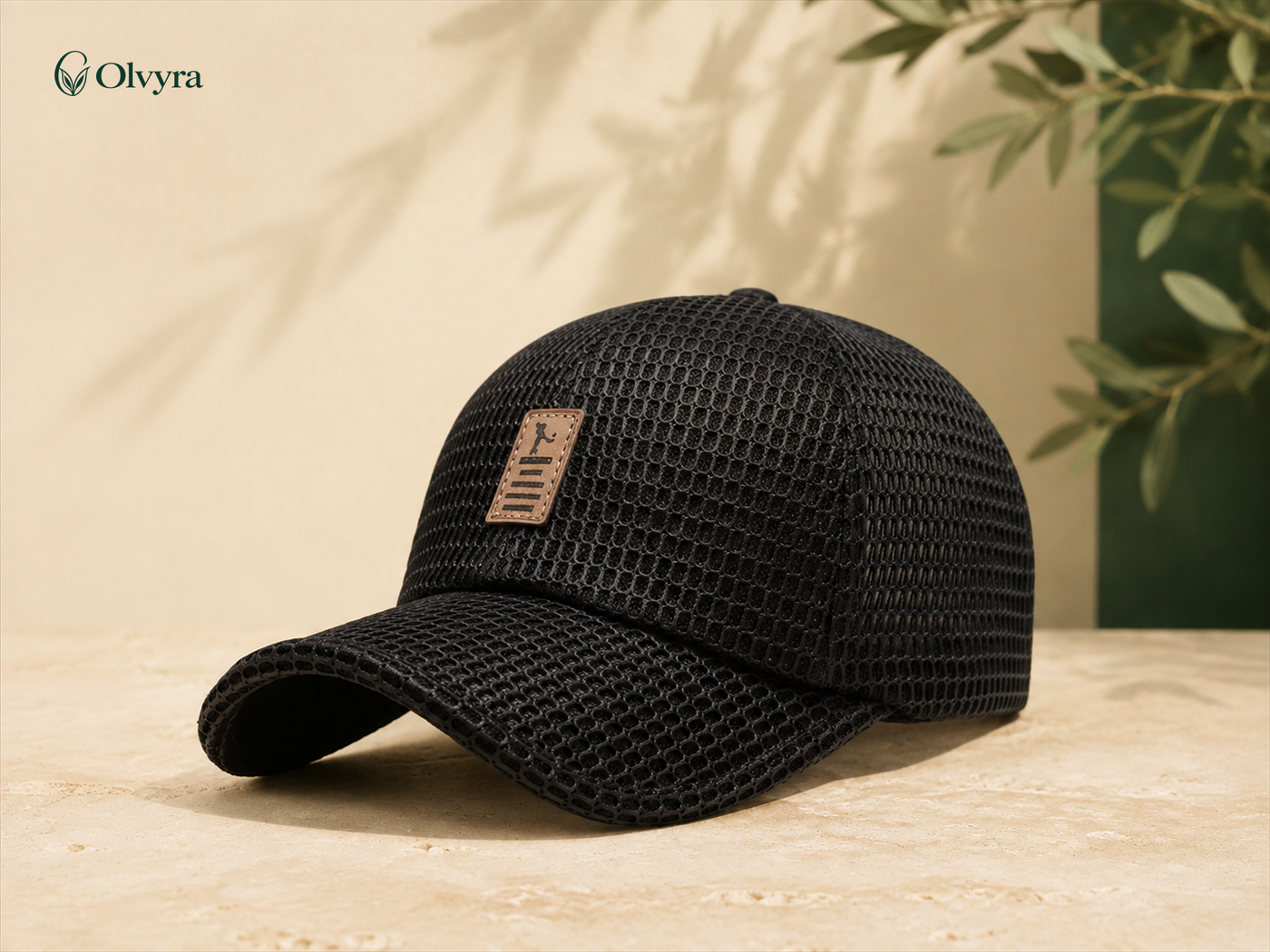 Breathable mesh baseball cap