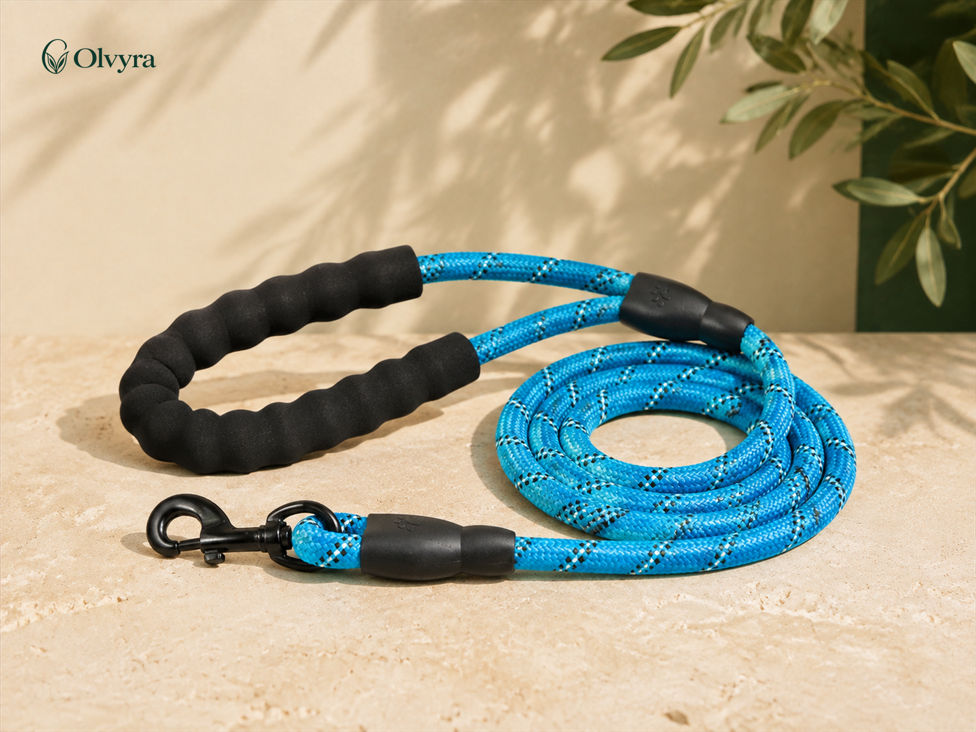 Reflective nylon dog leash