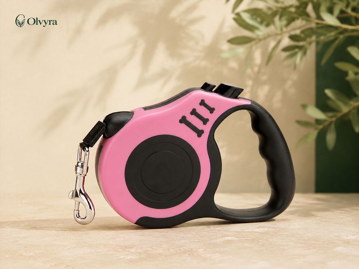Automatic retractable dog leash