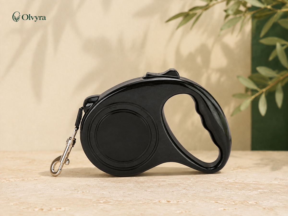 Automatic retractable dog leash