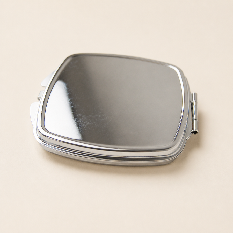 Miroir compact carré 6,5 cm - 1 pièce — 6.5 cm Square Compact Mirror - 1 piece