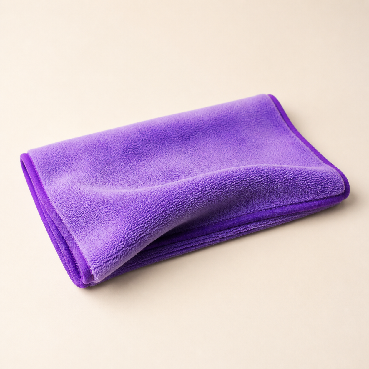 Serviette démaquillante réutilisable 40 cm - Violet - L – 40 × 20 cm — Reusable 40 cm Makeup Remover Towel - Purple - L – 40 × 20 cm