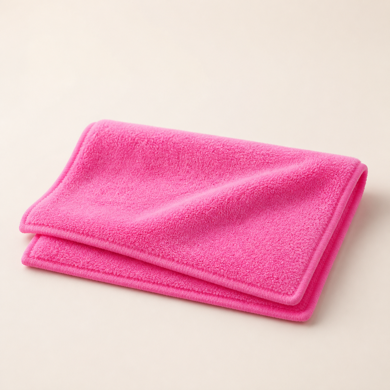 Serviette démaquillante réutilisable 40 cm - Rose - L – 40 × 20 cm — Reusable 40 cm Makeup Remover Towel - Pink - L – 40 × 20 cm