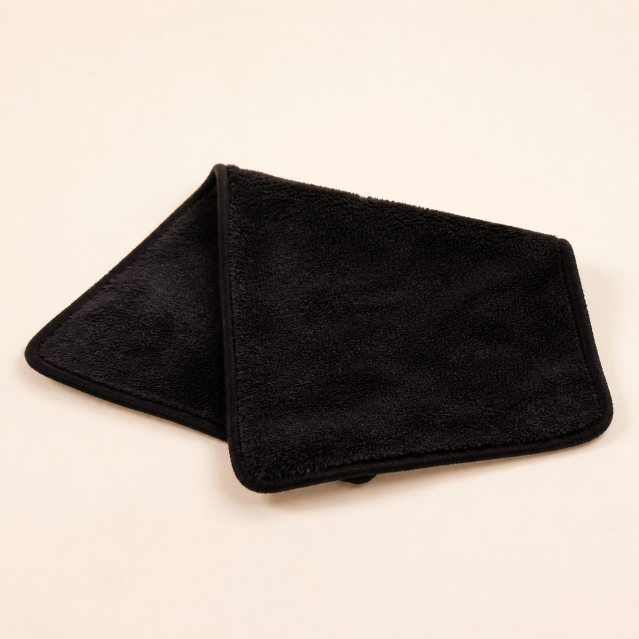 Serviette démaquillante réutilisable 40 cm - Noir - L – 40 × 20 cm — Reusable 40 cm Makeup Remover Towel - Black - L – 40 × 20 cm