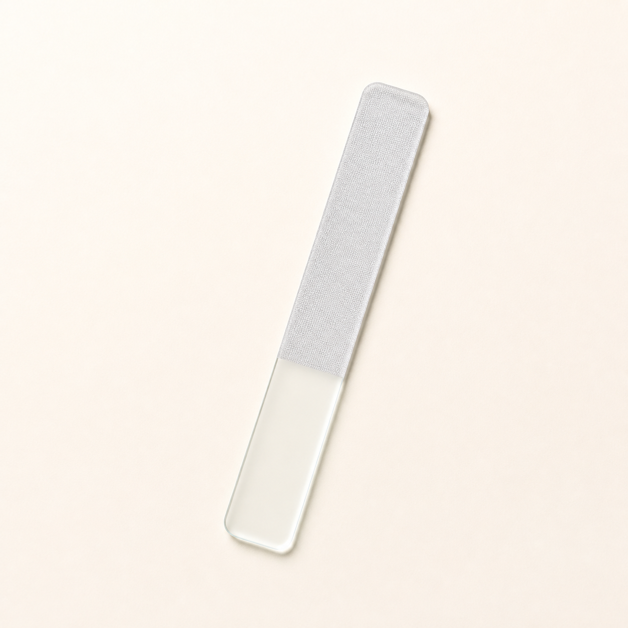 Lime-polissoir en verre 9 cm - 1 pièce – transparent — 9 cm Glass Nail File and Buffer - 1 piece – clear