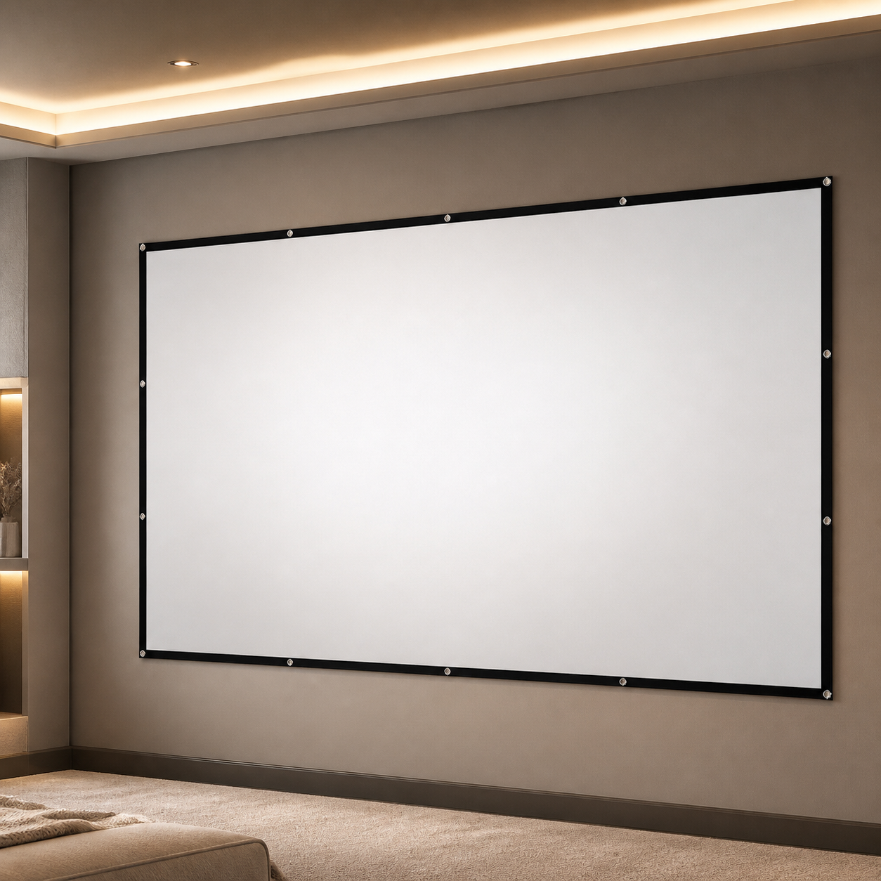 Écran de projection pliable 16:9 - 100 pouces — Foldable 16:9 Projector Screen - 100 inches