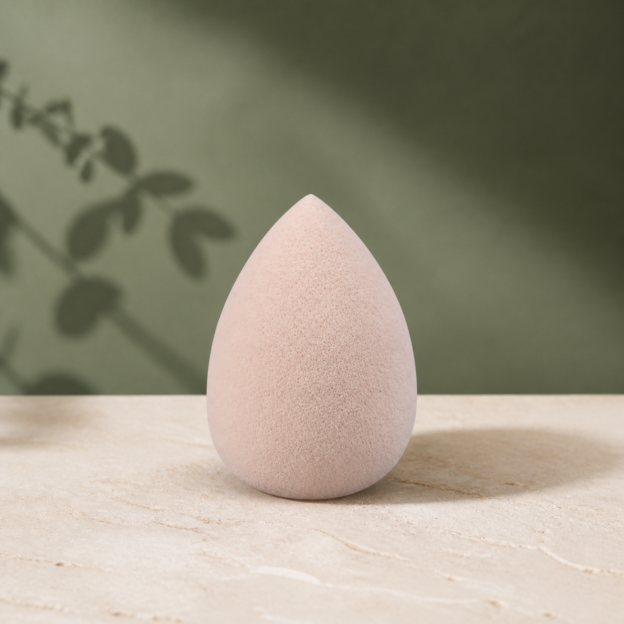 Éponge de maquillage beige kaki — Khaki beige makeup sponge
