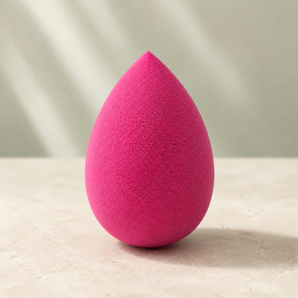 Éponge de maquillage rose framboise — Rose-red makeup sponge