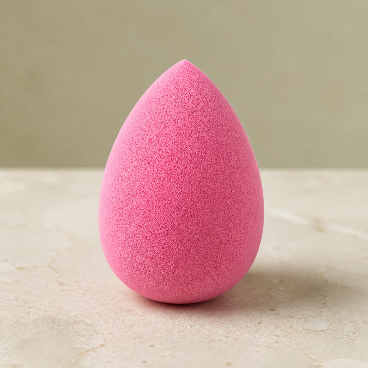 Éponge de maquillage rouge pastèque — Watermelon-red makeup sponge