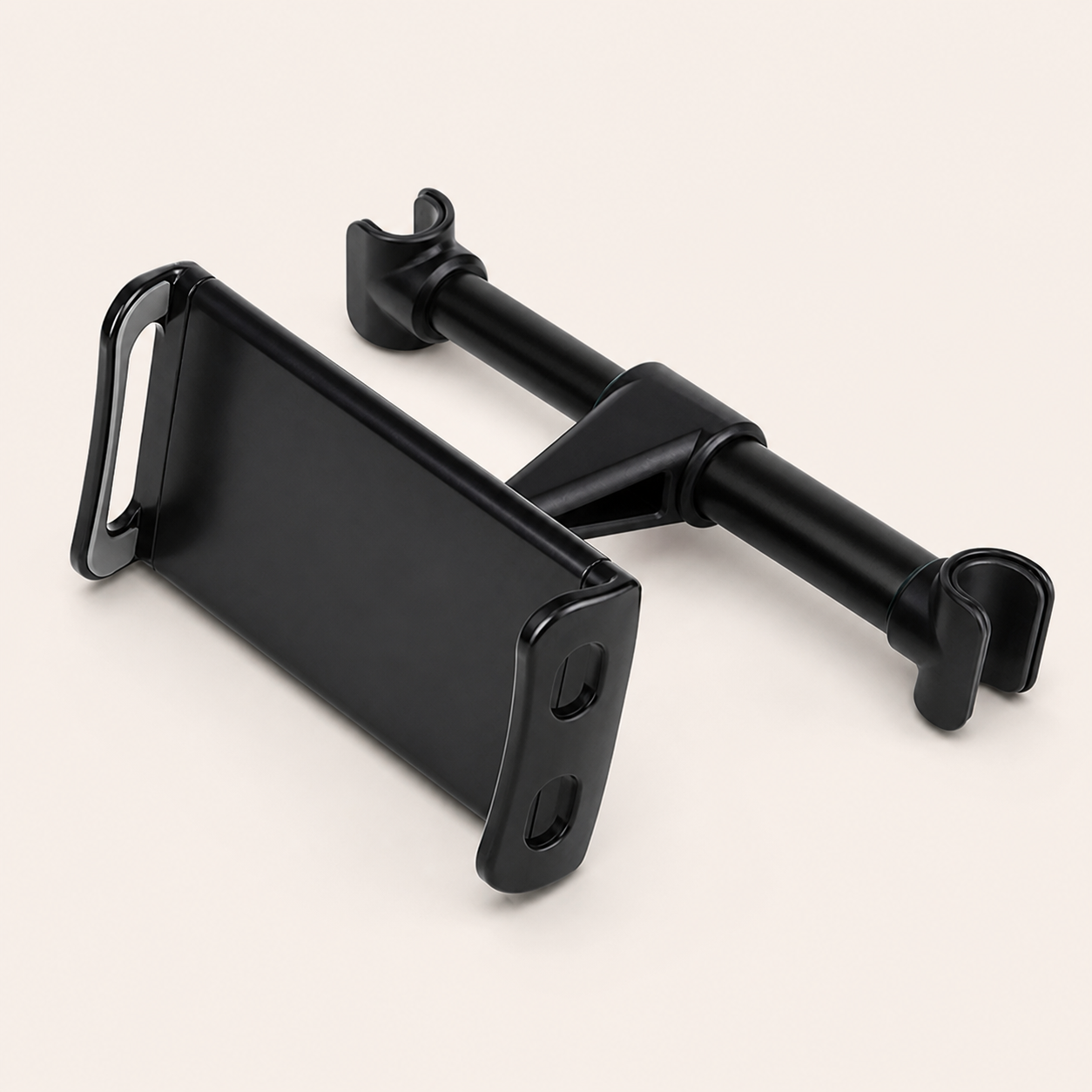 Support standard noir pour appuie-tête de voiture — Black standard car headrest holder