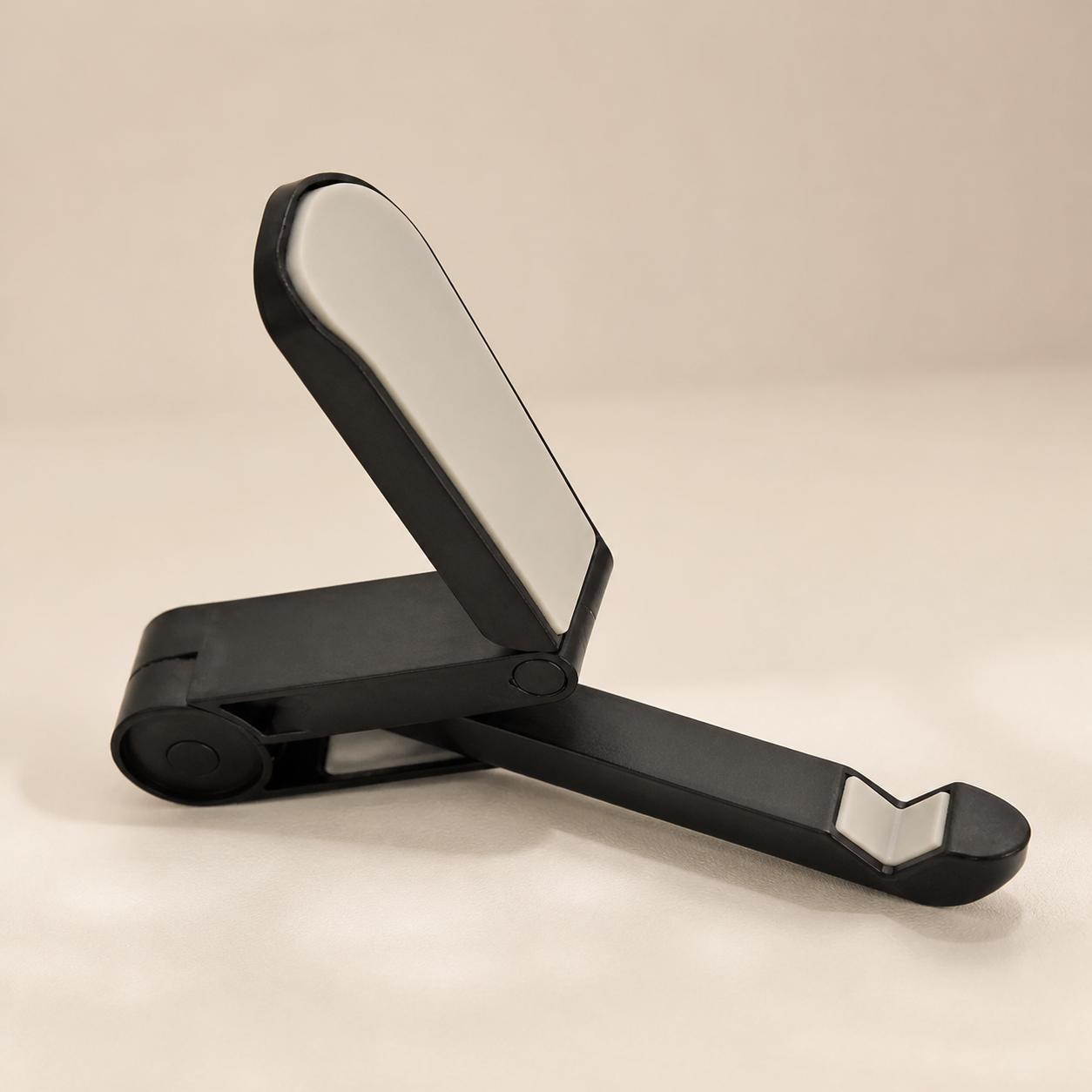 Support pliable noir pour téléphone et tablette — Black foldable phone and tablet stand