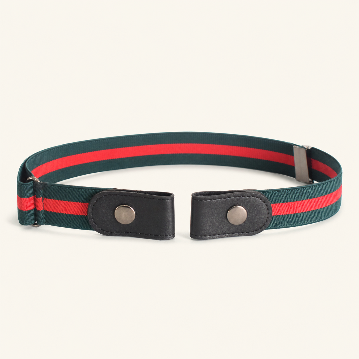 Ceinture élastique sans boucle 110 cm - Rayé — 110 cm Buckle-Free Elastic Belt - Striped