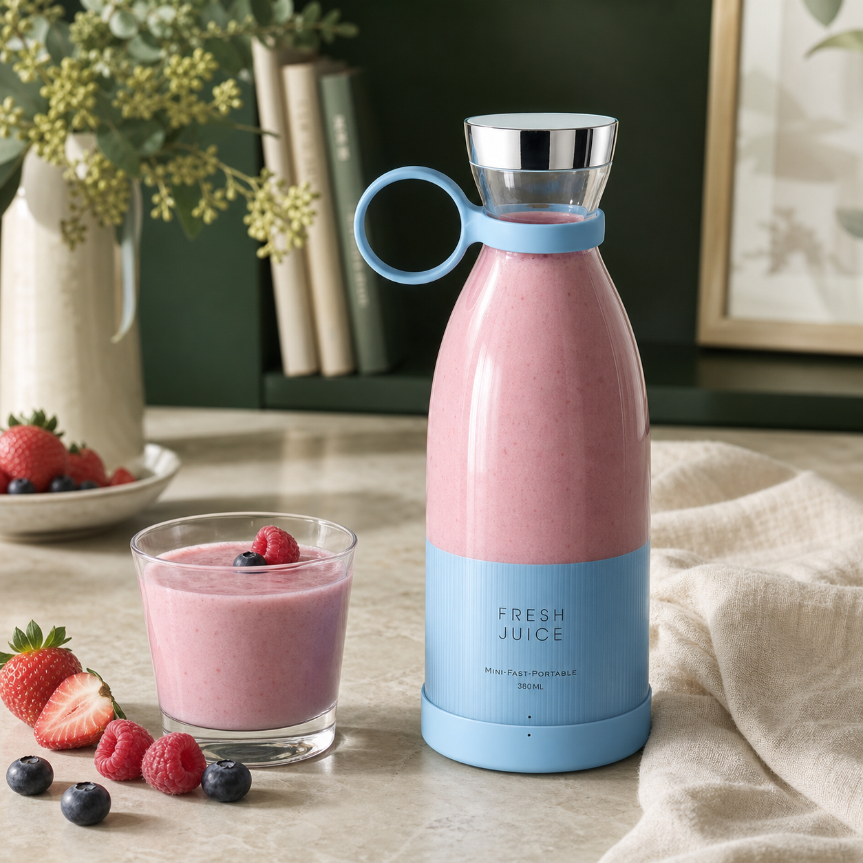 Rechargeable portable blender 350 to 420 ml