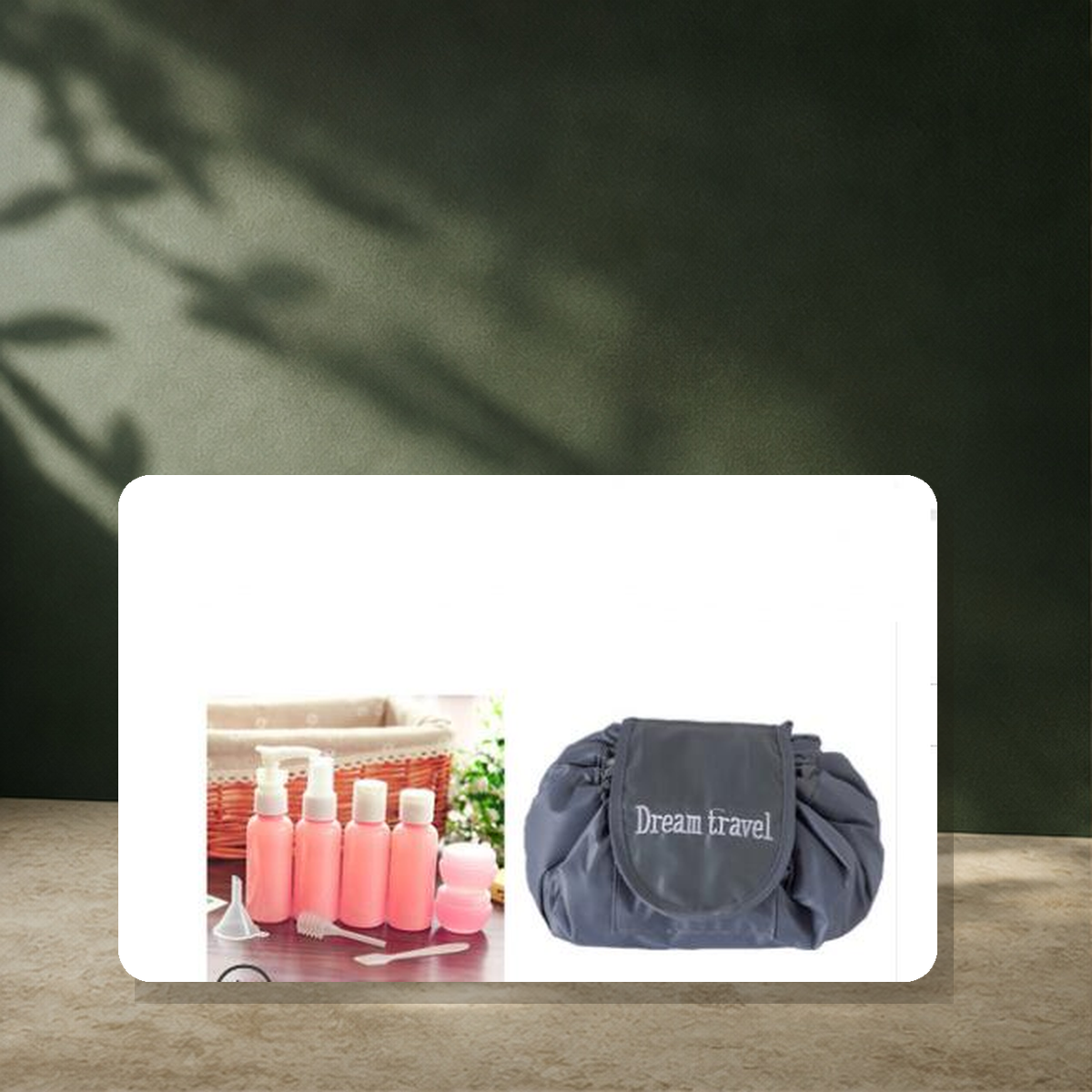 Trousse de rangement à cordon motif animal — Bottle bottling+gray — vue 13
