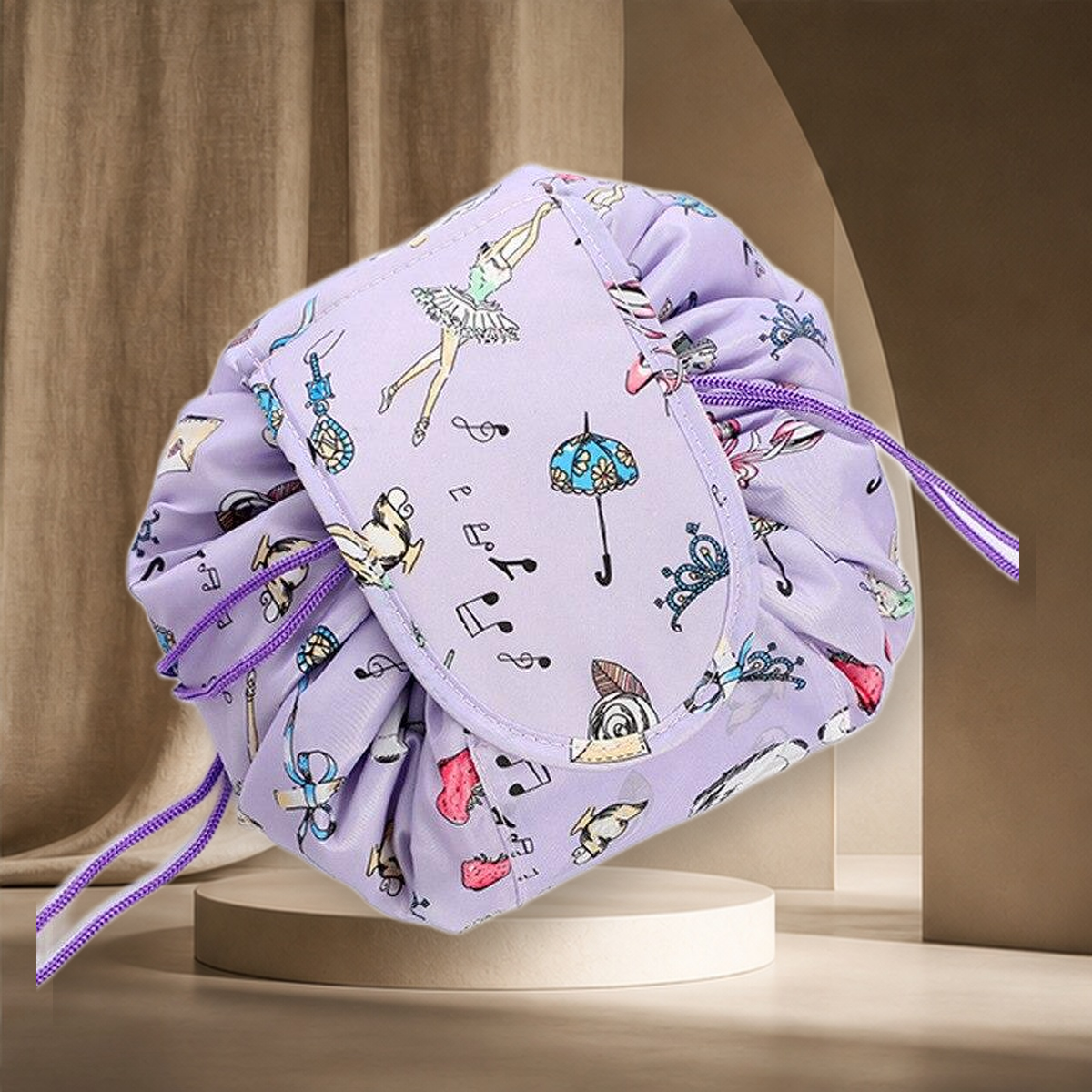 Trousse de rangement à cordon motif animal — Swan Lake — vue 16