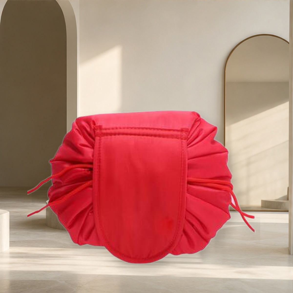 Trousse de rangement à cordon motif animal — Rouge — vue 19