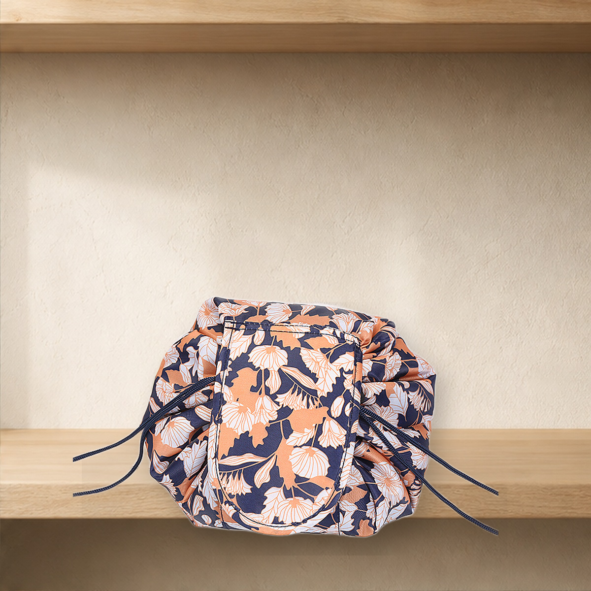 Trousse de rangement à cordon motif animal — Marron flower — vue 22