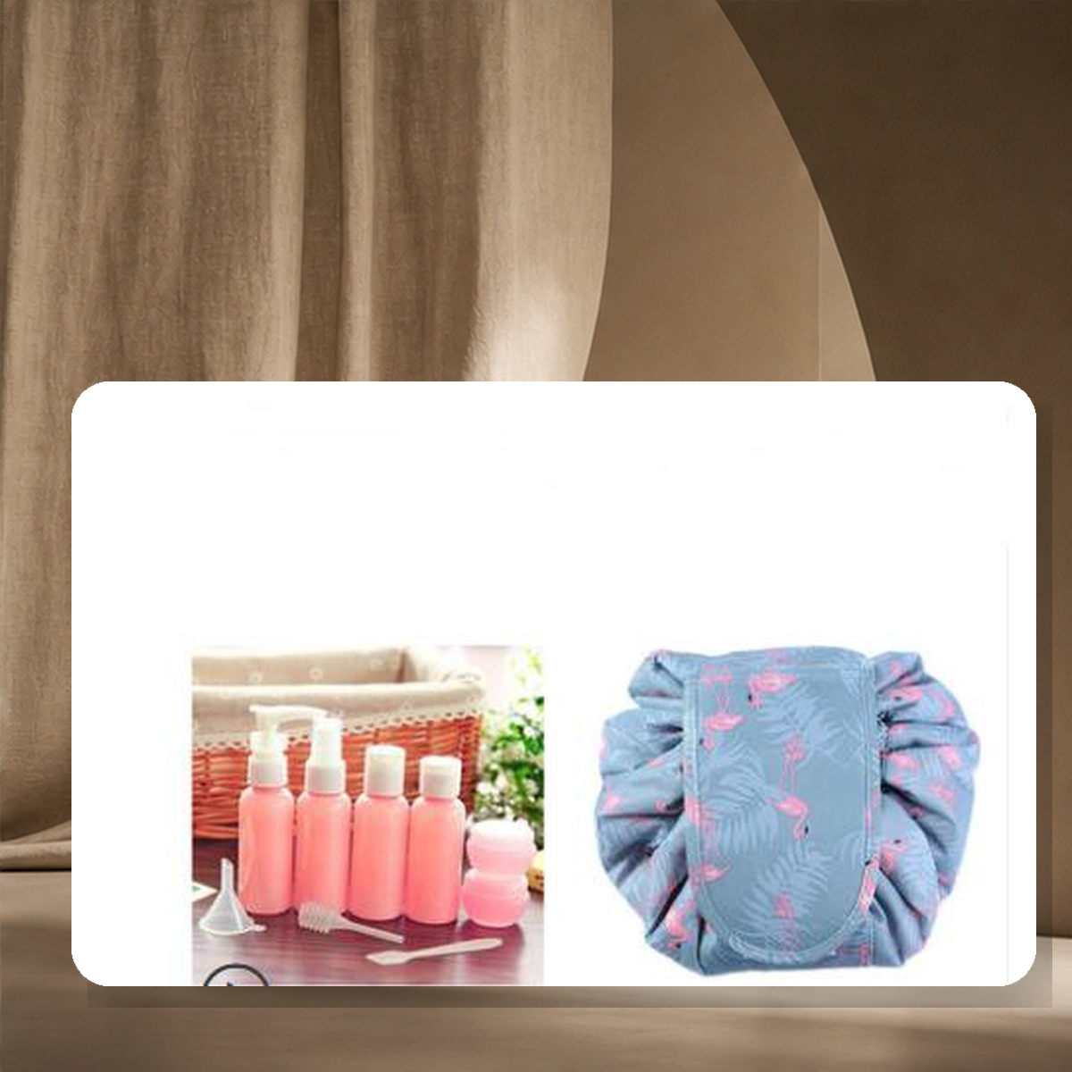 Trousse de rangement à cordon motif animal — Bottle bottling+bird — vue 24
